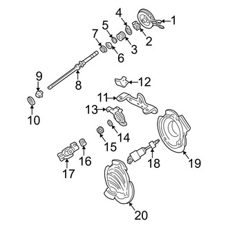 Mercury OE - Steering Column - Shaft & Internal Components