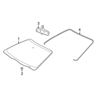 Mercury OE - Windshield - Glass