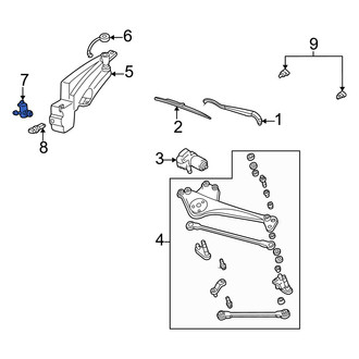Mercury OE - Windshield Washer Pump