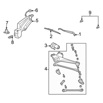 Mercury OE - Windshield - Wiper & Washer Components