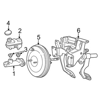 Mercury OE - Cowl - Components on Dash Panel (4-Wheel ABS)