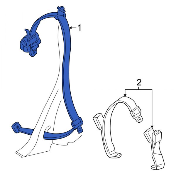 Seat Belt Lap and Shoulder Belt