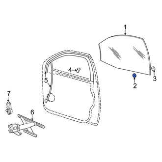 Mercury OE - Door Glass Spacer