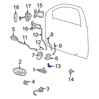 Mercury OE - Front Left Door Jamb Switch