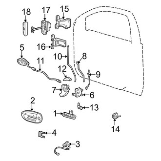 Mercury OE - Front Door - Lock & Hardware