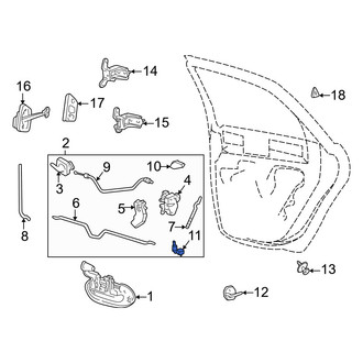Mercury OE - Rear Left Door Jamb Switch
