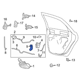 Mercury OE - Rear Left Door Lock Actuator Motor