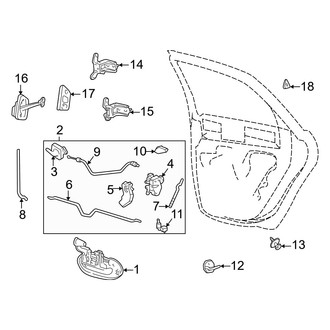 Mercury OE - Rear Door - Lock & Hardware