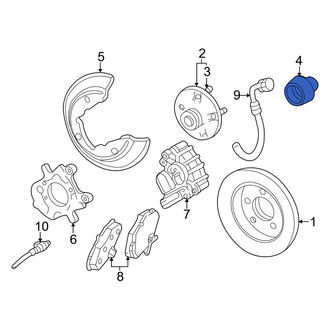 Mercury OE - Rear Wheel Bearing Dust Cap