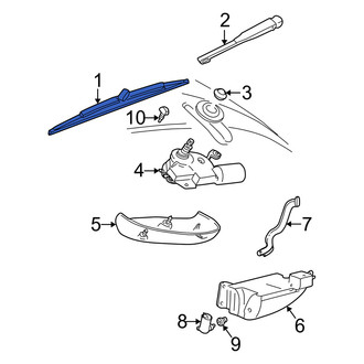 Mercury OE - Rear Wiper Blade