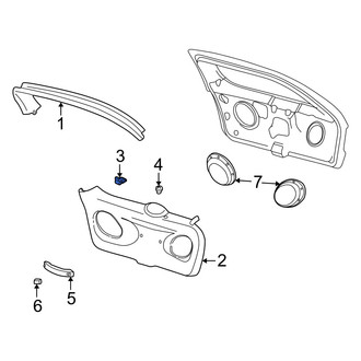Mercury OE - Liftgate Trim Cover Clip