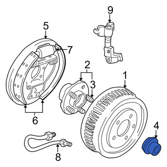 Mercury OE - Rear Wheel Bearing Dust Cap