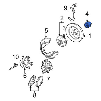 Mercury OE - Rear Wheel Bearing Dust Cap