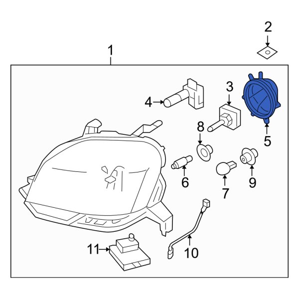 Headlight Bulb Cap