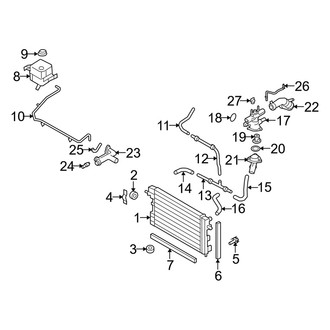 Mercury OE - Cooling - Radiator & Components