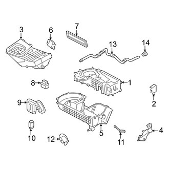 Mercury OE - Air Conditioner & Heater - Heater Components