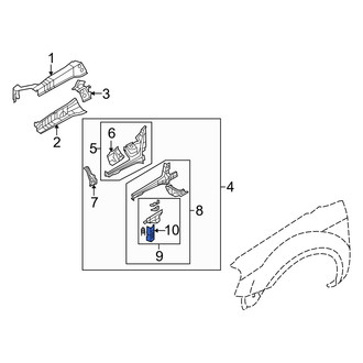 Mercury OE - Left Frame Side Member Bracket