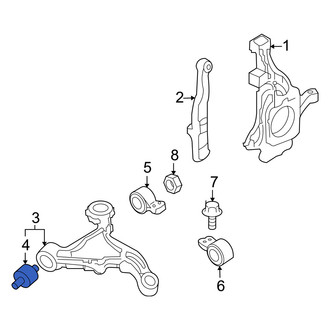Mercury OE - Front Left Rearward Suspension Control Arm Bushing
