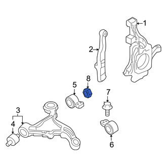 Mercury OE - Suspension Control Arm Nut
