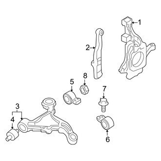 Mercury OE - Front Suspension - Suspension Components