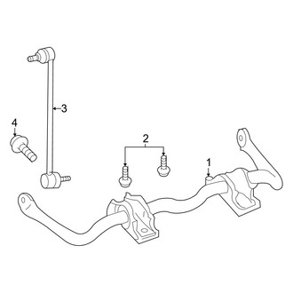 Mercury OE - Front Suspension - Stabilizer Bar & Components