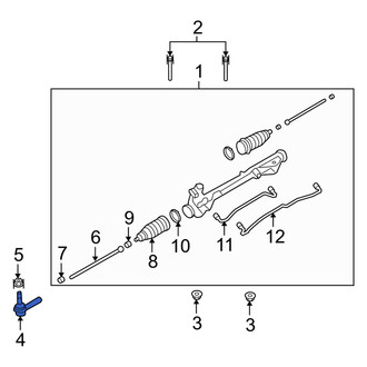 Mercury OE - Outer Steering Tie Rod End