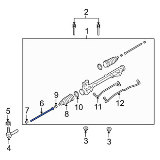 Mercury OE - Outer Steering Tie Rod End
