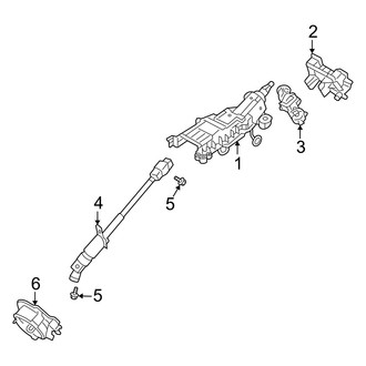 Mercury OE - Steering Column Assembly