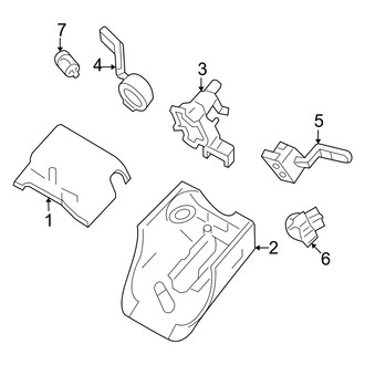 Mercury OE - Steering Column - Shroud, Switches & Levers