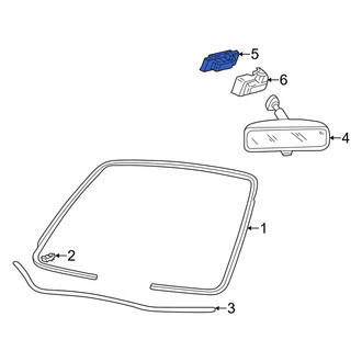 Mercury OE - Interior Rear View Mirror Bracket