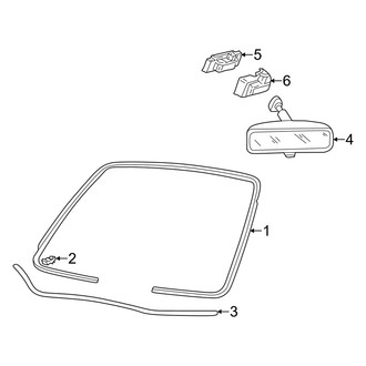 Mercury OE - Windshield - Glass