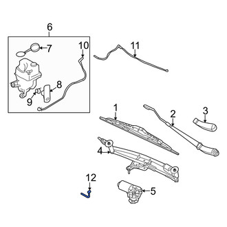 Mercury OE - Front Windshield Washer Nozzle