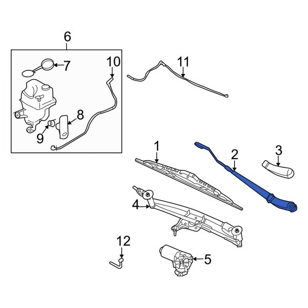 Windshield Wiper Arm