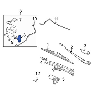 Mercury OE - Windshield Washer Pump