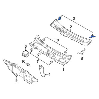 Mercury OE - Front Left Cowl Cover