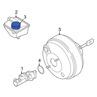 Mercury OE - Brake Master Cylinder Reservoir Cap