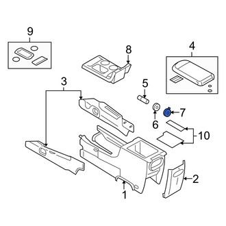 Mercury OE - 12 Volt Accessory Power Outlet Cover