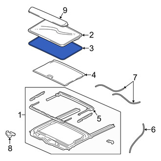 Mercury OE - Sunroof Cover Seal