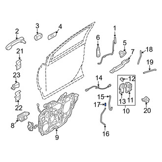 Mercury OE - Rear Door Lock Knob