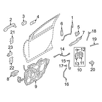 Mercury OE - Front Door - Lock & Hardware