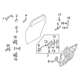 Mercury OE - Rear Door - Lock & Hardware