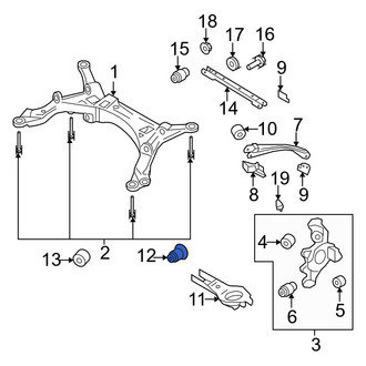 Mercury OE - Front Left Rearward Suspension Control Arm Bushing