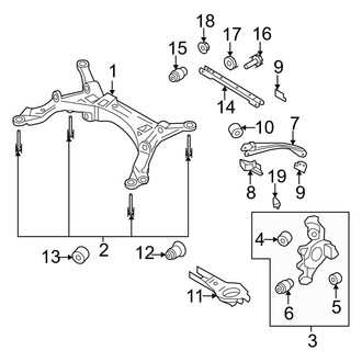 Mercury OE - Rear Suspension - Suspension Components (FWD)