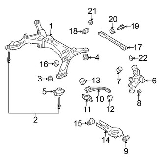 Mercury OE - Rear Suspension - Suspension Components (AWD)