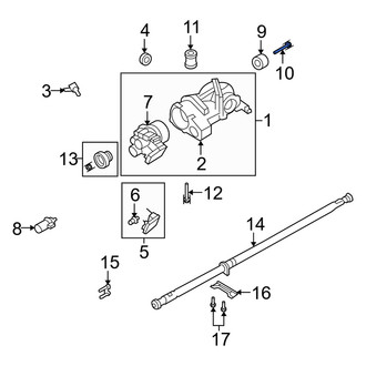 Mercury OE - Differential Housing Bolt