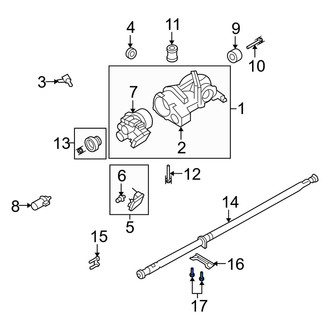 Mercury OE - Drive Shaft Center Support Bolt