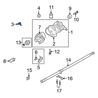 Mercury OE - Rear Differential Vent Hose