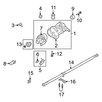 Mercury OE - Rear Suspension - Axle & Differential (AWD)