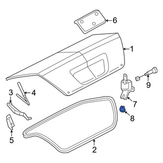 Mercury OE - Rear Deck Lid Striker