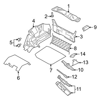 Mercury OE - Trunk Lid - Interior Trim